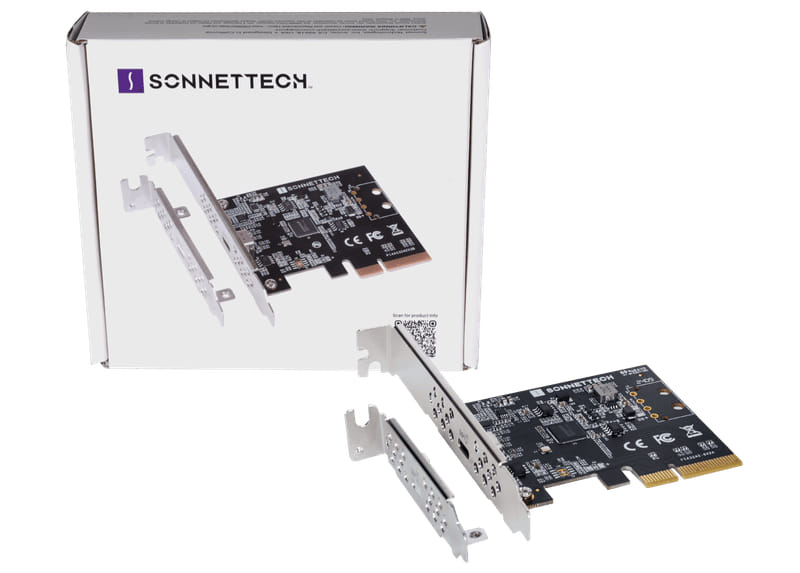 Tarjeta PCIe USB-C de 20 Gbps compatible